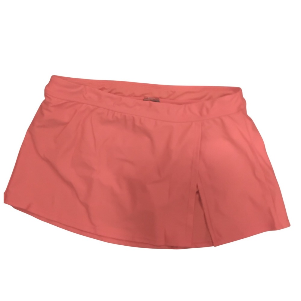 Catalina Swimwear Red Swim Skirt Skort Bottom‎ Ladies Missy Medium 19CLT302 NWT